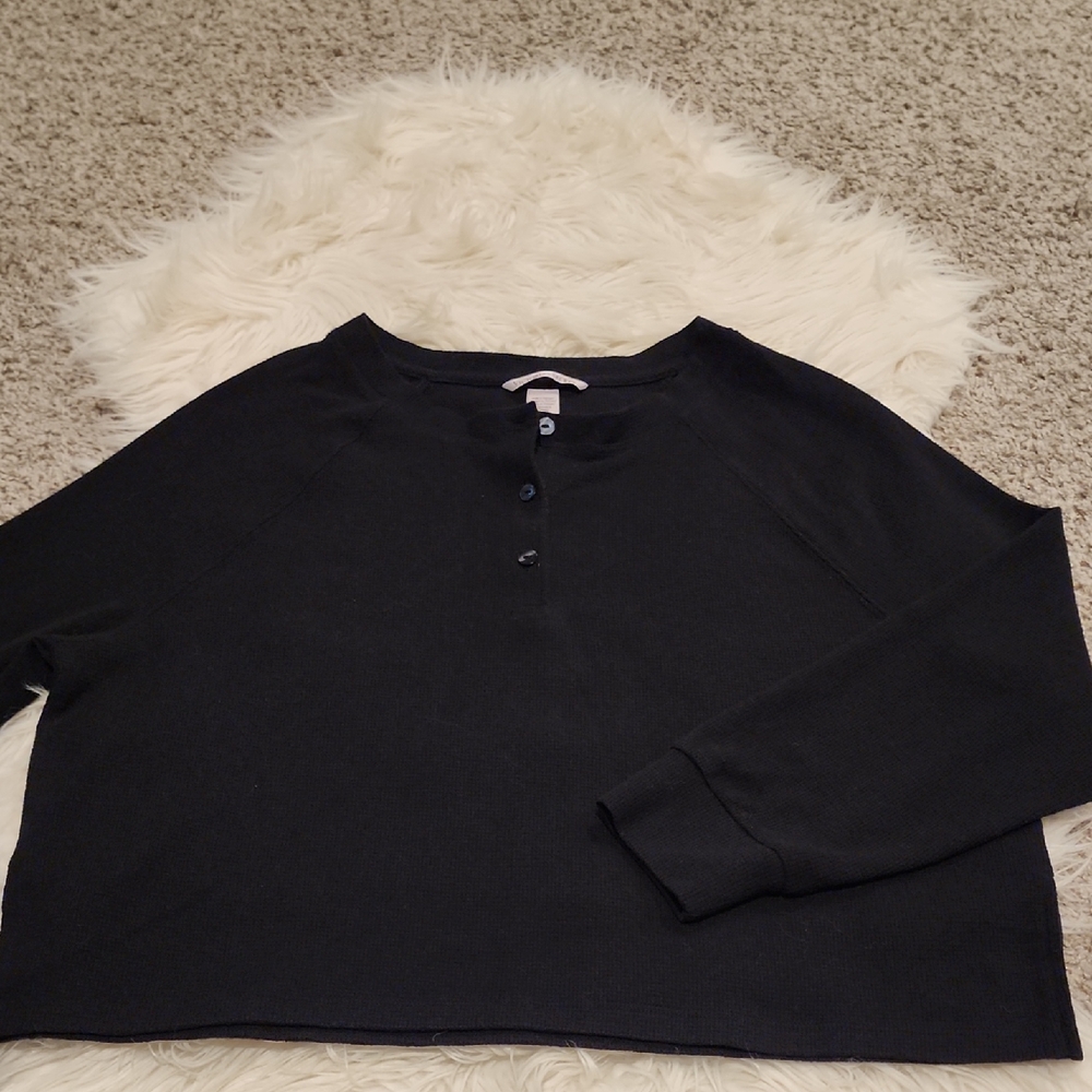Victoria's Secret Waffle Knit PJ Top